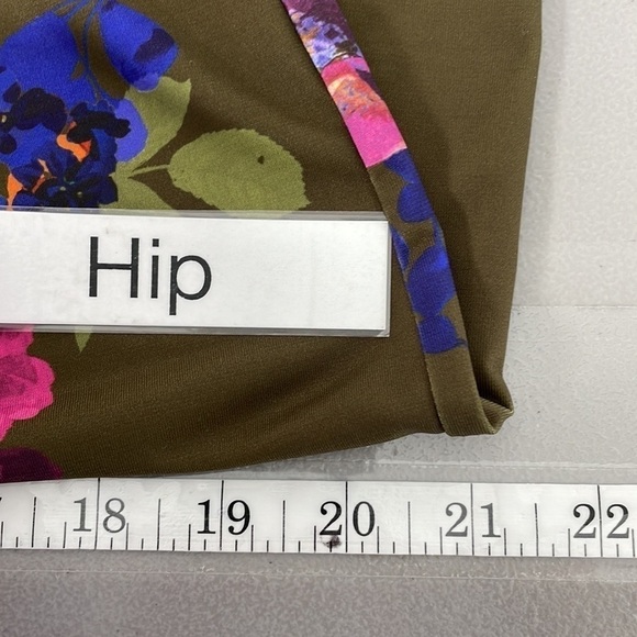 Joules Natalie Dress Long Sleeve Twist Front Midi Green Floral Size 8 - Picture 13 of 16